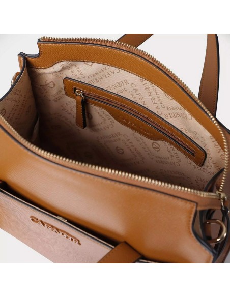 Cafe' Noir C3WA0901 bauletto donna con charms color cuoio