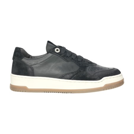 EXTON 457 sneakers uomo in pelle nero