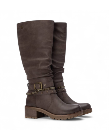 Refresh 173248 stivali donna in pelle marrone