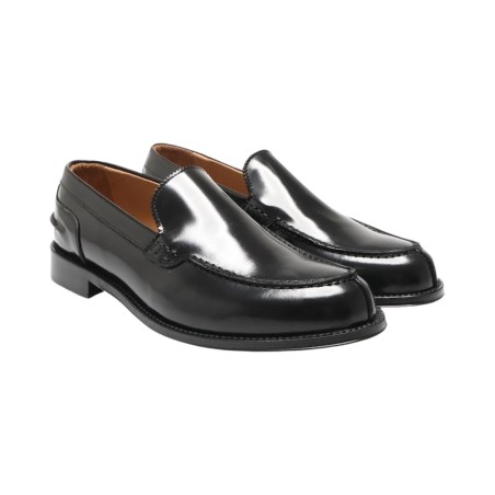 Exton 103 mocassini uomo in pelle abrasivato nero