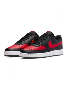Nike Court Vision DV6488 001 sneakers sportive uomo in pelle rosso/nero