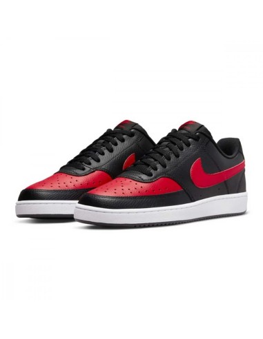 Nike Court Vision DV6488 001 sneakers sportive uomo in pelle rosso/nero