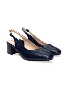 Sofia 795 sandali donna in pelle blu notte