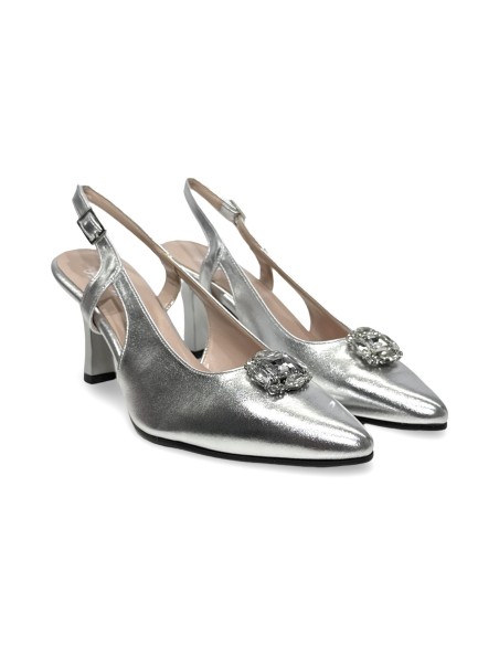 Sofia 8062 sandali donna in pelle argento