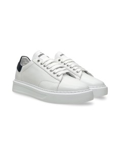 Exton 969 sneakers uomo in pelle bianco/blu
