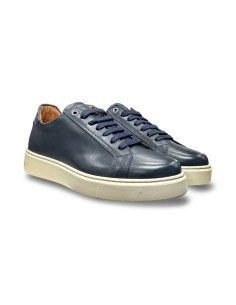 Exton 831 sneakers uomo in pelle blu