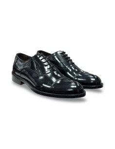 Exton 1371 scarpe classiche uomo in pelle abrasivato nero