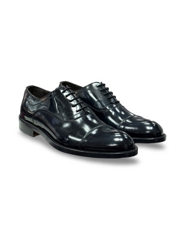 Exton 1371 scarpe classiche uomo in pelle abrasivato nero