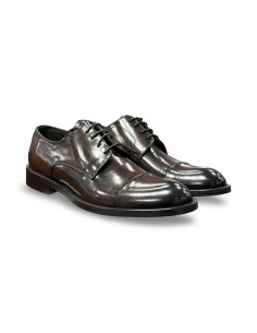 Exton 1375 scarpe classiche uomo in pelle abrasivato testa di moro