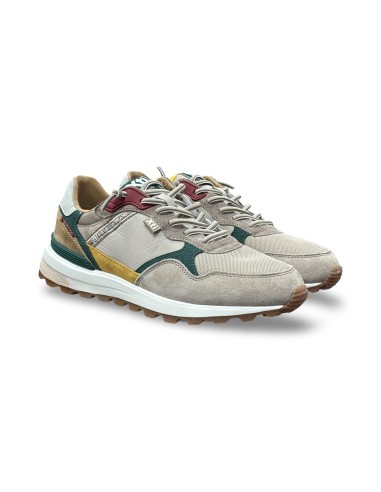 Xti 145717 sneakers uomo in camoscio/rete beige