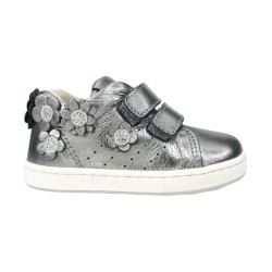 Balducci Soft CITA6211A sneakers bambina in pelle color acciaio