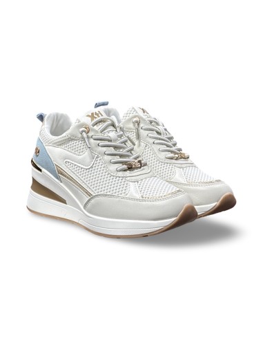Xti 145101 sneakers donna in pelle/rete bianco multicolor