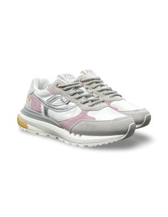 Xti 145405 sneakers donna in camoscio/tessuto grigio/bianco