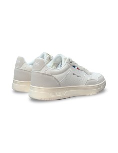 Teddy Smith 120590 sneakers uomo in pelle/camoscio bianco panna 2