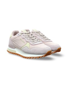 Teddy Smith 120515 sneakers donna in camoscio/tessuto nude
