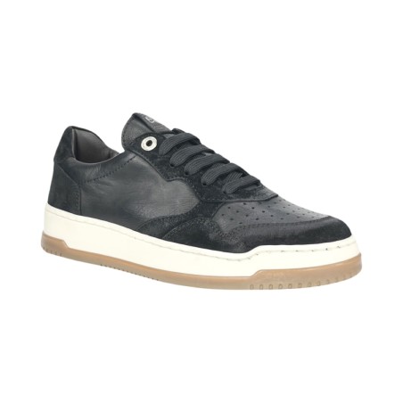 EXTON 457 sneakers uomo in pelle nero