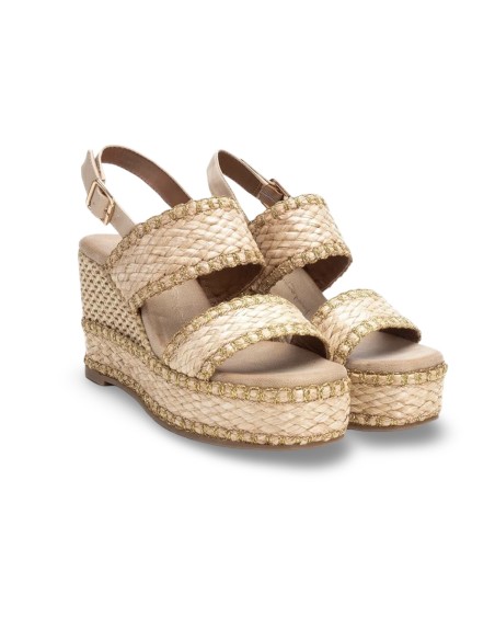 Xti 143820 sandali donna in tessuto taupe