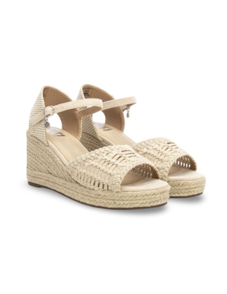 Xti 143975 sandali donna in tessuto beige