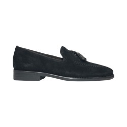 EXTON 164 mocassini uomo in camoscio nero 2