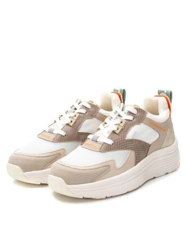 Refresh 171840 sneakers donna in pelle/tessuto beige