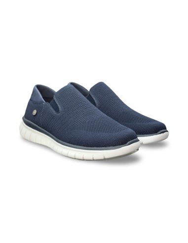 Refresh 175521 slip on uomo in tessuto blu