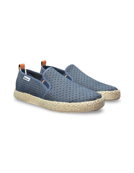 Refresh 175561 espadrillas uomo in pelle blu