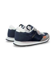 Refresh 175663 sneakers uomo in camoscio/tessuto blu/grigio 2