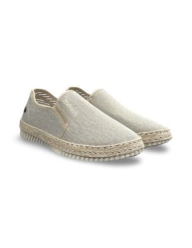 Refresh 175522 espadrillas uomo in tessuto taupe