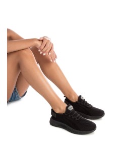 Refresh 171608 sneakers donna in tessuto nero 2