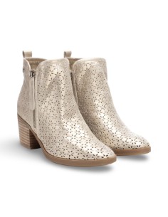 Refresh 172784 stivaletti donna in pelle color oro