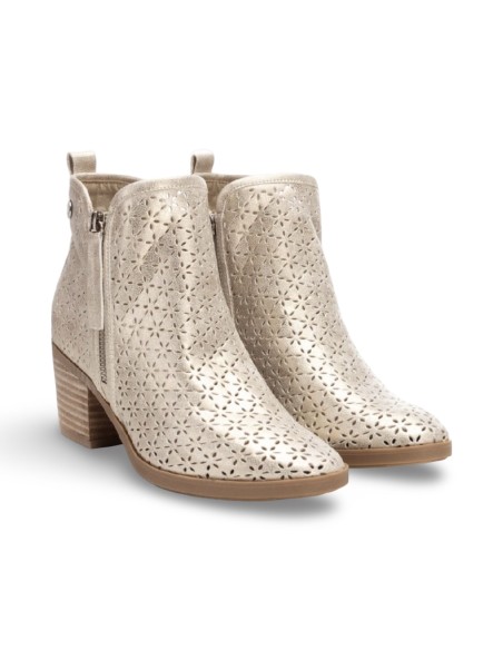 Refresh 172784 stivaletti donna in pelle color oro