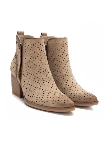 Refresh 172519 stivaletti donna in pelle scamosciata beige