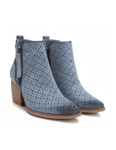 Refresh 172519 stivaletti donna in pelle scamosciata color jeans