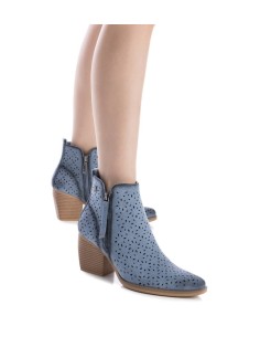 Refresh 172519 stivaletti donna in pelle scamosciata color jeans 2