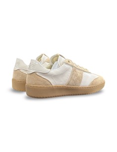 Keys K-11940 sneakers donna in pelle/camoscio beige/crema 2