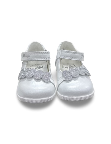 Primigi 1412222 ballerine bambina in pelle bianco perla