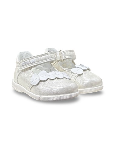 Primigi 1412222 ballerine bambina in pelle bianco/platino