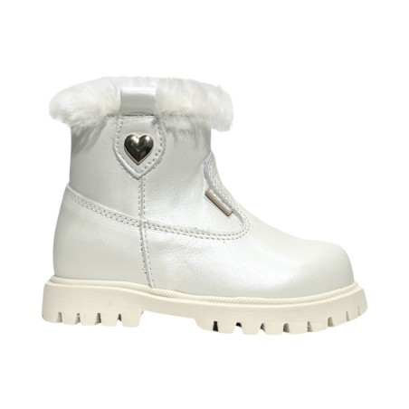 Balducci Soft MATRIX 2531 stivaletti bambina primi passi in pelle color avorio