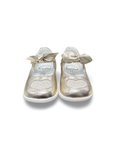Primigi 1412122 ballerine bambina in pelle laminata platino 2