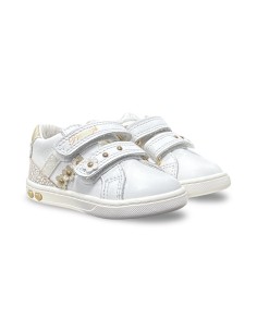 Primigi 1403011 sneakers bambina in nappa soft bianco