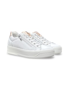Igi&Co 1144511 sneakers donna in nappa soft bianco/cipria