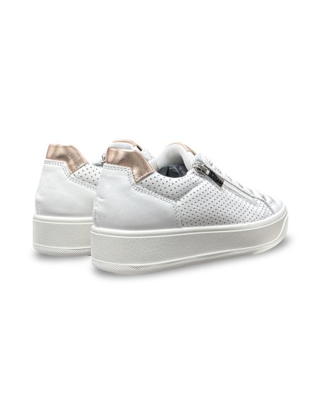 Igi&Co 1144511 sneakers donna in nappa soft bianco/cipria
