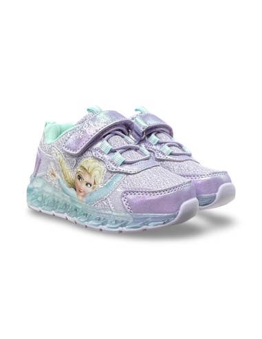 Disney Frozen D4310740T sneakers con luci bambina in pelle/tessuto lilla