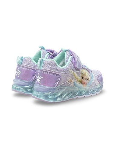 Disney Frozen D4310740T sneakers con luci bambina in pelle/tessuto lilla