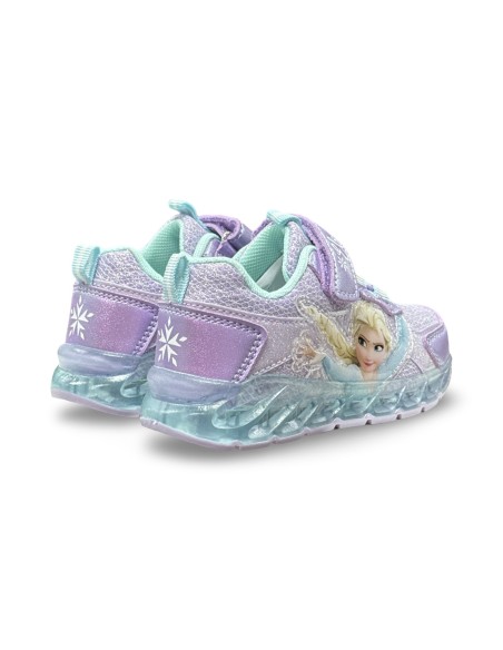 Disney Frozen D4310740T sneakers con luci bambina in pelle/tessuto lilla
