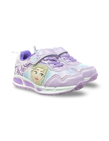 Disney Frozen D4310738T sneakers con luci bambina in pelle/tessuto lilla