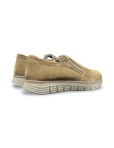 Enval Soft 1230011 slip on uomo in pelle nabuk taupe 2