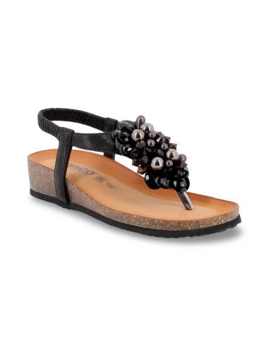 Igi&Co 7698200 sandali donna in pelle laminata nero