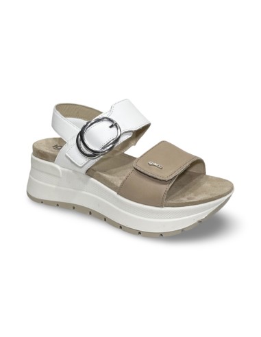 Igi&Co 7677600 sandali donna in pelle bianco castagno