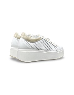 Igi&Co 1146911 sneakers donna in nappa soft bianco/platino 2